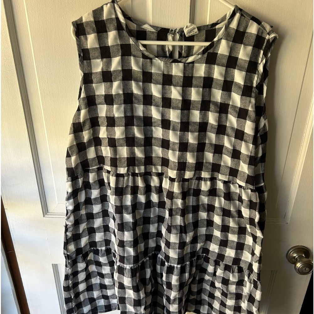 This & That black Buffalo plaid dress size XL.